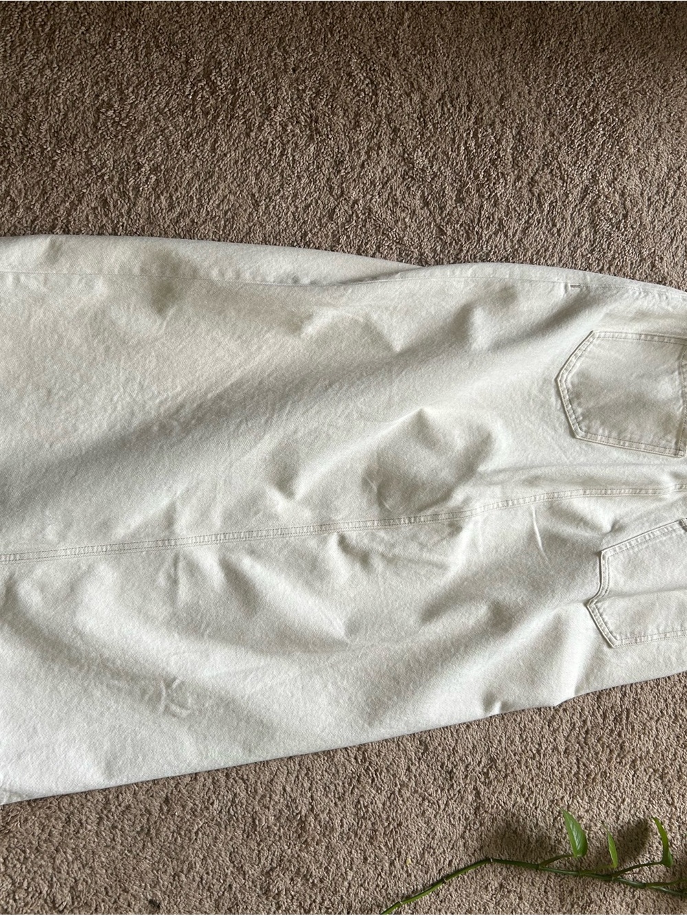 Banana Republic Cream Maxi Skirt
